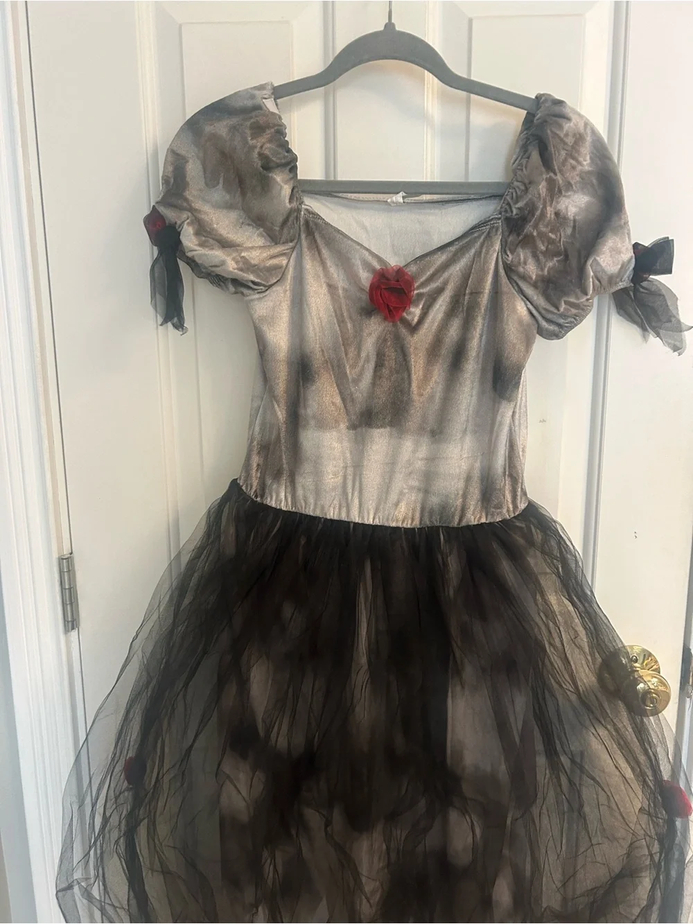 Prom Corpse Black Girls' Prom Queen Costume with Sash
